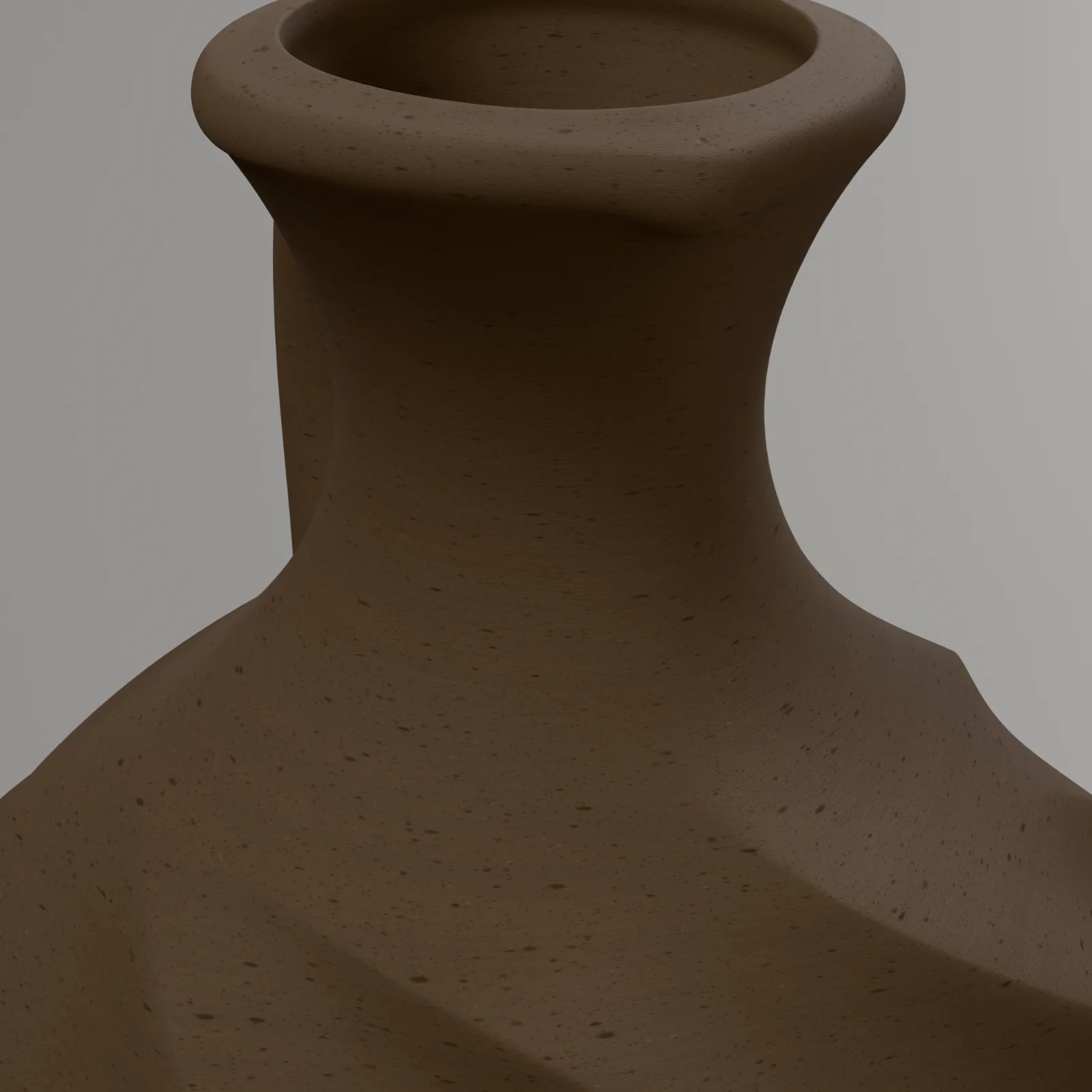 Folded Oil Jug, close-up