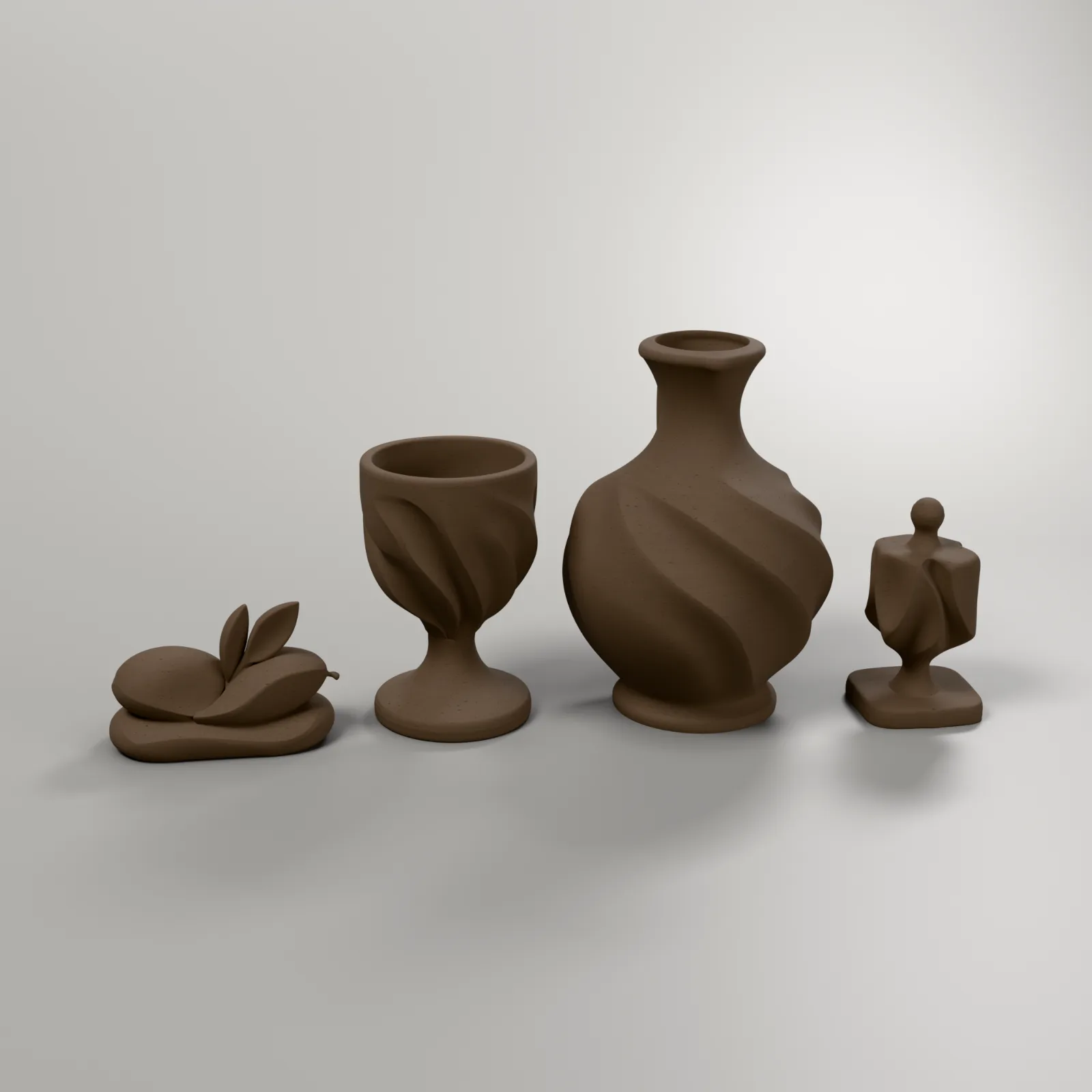 Acht Nächte – complete set, all pieces together
