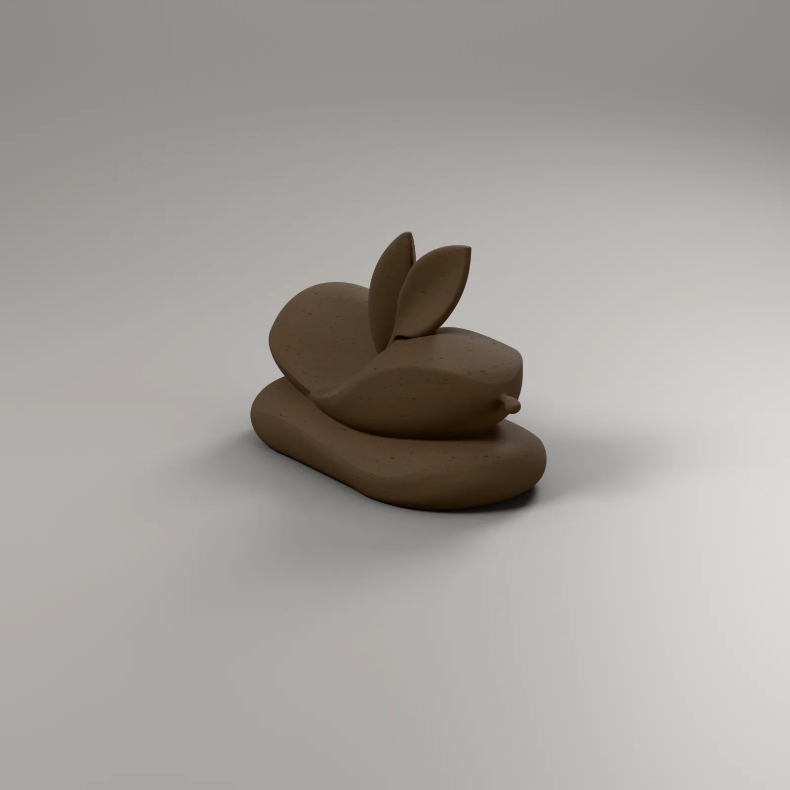Folded Olive, side view