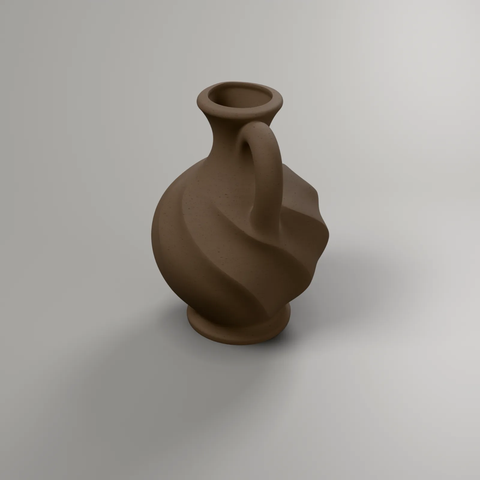 Folded Oil Jug, view from above
